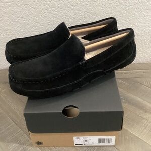 UGG Alder Faux Shearling Lined Suede Slipper (Men), size 8